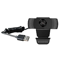 Веб-камера 1080p Full HD Conceptronic AMDIS01B USB микрофон с шумоподавлением