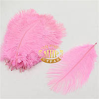 Розовое перо страуса, размер 30см*1шт