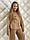 В'язаний костюм зі штанами палаццо коричневий для дівчаток 122-158 р, фото 3
