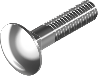 DIN 603 Болт М6х12 з напівкруглою головкою і квадратним підголовком нерж А2 (200 шт/уп)