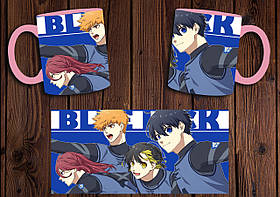 Чашка "Синя в'язниця: Блю Лок" / Кружка Blue Lock №1 Рожевий