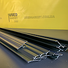 Цінникотримач графіт 39х1000 на защелці до полиць торгового стеллажа, фото 2