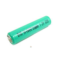ACCU-BH-AAA Аккумулятор: Ni-MH, AAA, R3, 1,2 В, 700 мАч, Выводы: плоские, под пайку