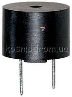 HCM1201X Звукоизлучатель: Электромагнитный, 1.5 В, 20 мА, 75 дБ, 2.3 Кгц. Встроенный генератор. ф 12x9.5 мм