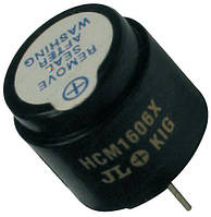 HCM1612X Звукоизлучатель: Электромагнитный, 12 В, 30 мА, 85 дБ, 2.3 КГц