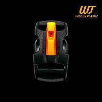 Фастекс (Пряжка) со свистком 20 мм X Wing Buckle WJ Woojin Plastic ацетал, цвет Черный/оранжевый