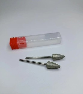 Фреза для апаратного манікюру та педикюру шліфувальна, червона насічка, фото 1