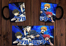 Чашка "Синя в'язниця: Блю Лок" / Кружка Blue Lock №2 Чорний