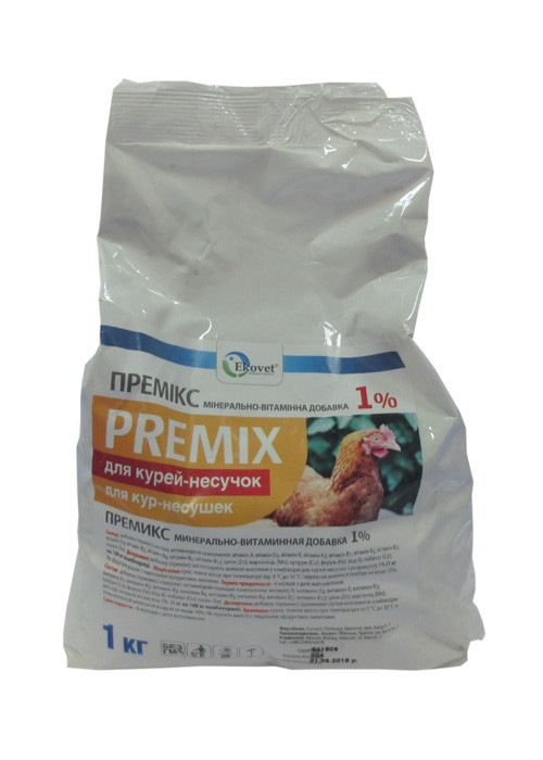 Премикс 1% Для кур-несушек, 1 кг Эковет: продажа, цена в Украине ...