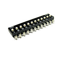 SWD4-12 DIP переключатель 12 поз. SMD 2.54мм