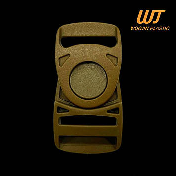 Фастекс (Пряжка) рухливий 25 мм Swivi Lockster Woojin Plastic ацеталь, колір Койот