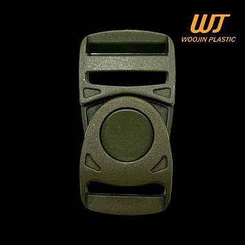 Фастекс (Пряжка) рухливий 25 мм Swivi Lockster Woojin Plastic ацеталь, колір Хакі