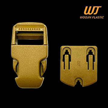 Фастекс (Пряжка) 25 мм  Pouch Clip, Woojin Plastic ацеталь, колір Койот