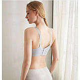 Бюстгальтер топ без кісточки для вагітних та годування розмір 90BC Mothercare 2033 Сірий, фото 5