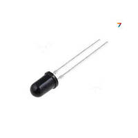 IR 3mm 940nm Infrared Receiving Diode Инфракрасный приемник. Цвет линзы: черный, 3 мм. 940 нм.