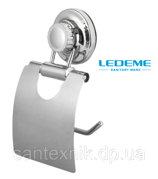 Тримач для туалетного паперу з кришкою на присосках LEDEME LM3703