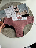 Безшовні легкі трусики бразиліанки, фото 3