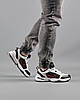 Чоловічі кросівки Nike Air Max Monarch IV White Black Red Взуття Найк Аїр Макс Монарх білі шкіряні демі, фото 10
