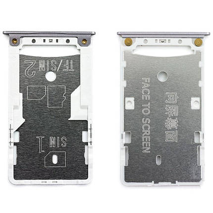 Тримач SIM-карти та microSD для Xiaomi Redmi 4 (Grey), фото 1