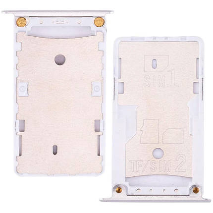 Тримач SIM-карти та microSD для Xiaomi Redmi 3 (Silver), фото 1