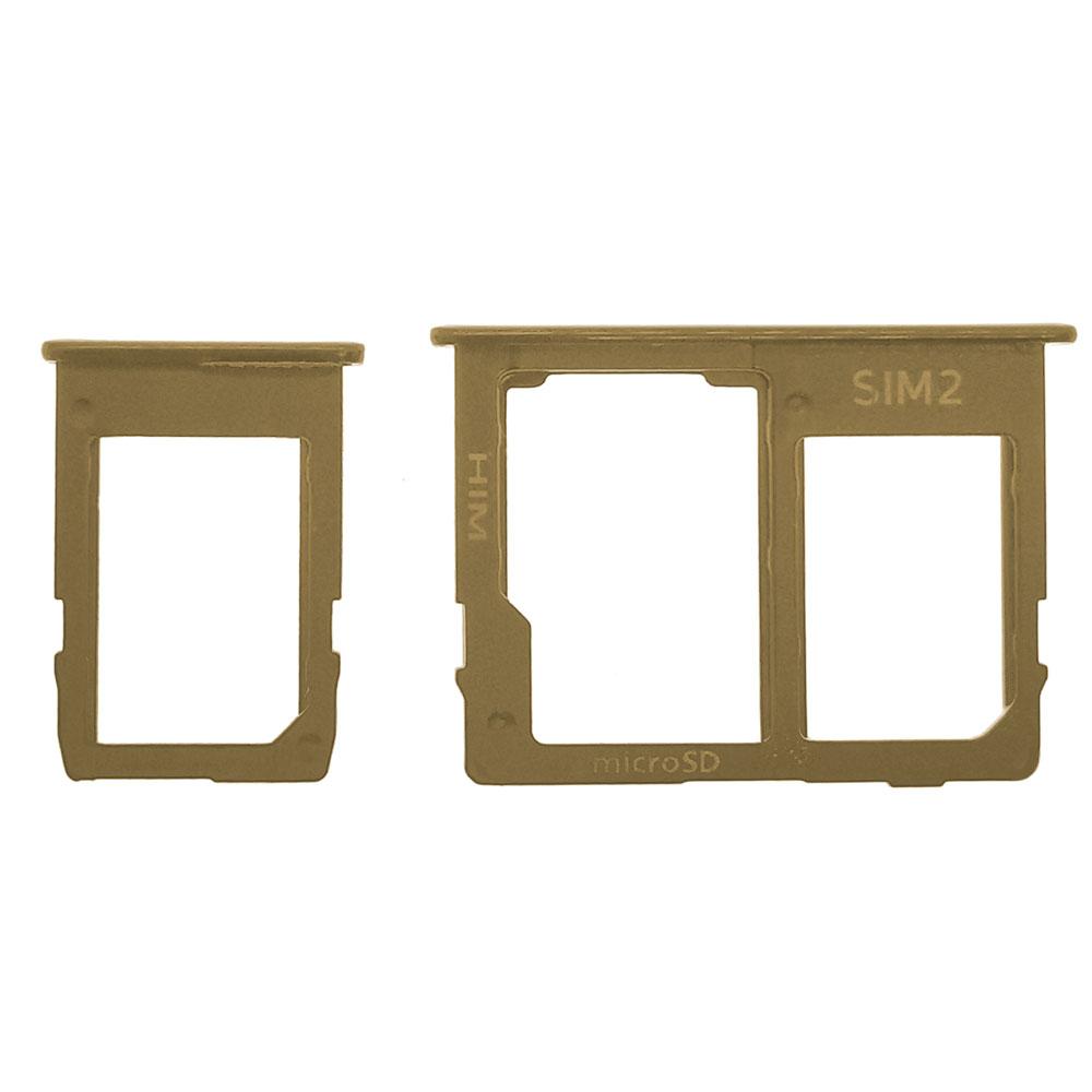Тримач SIM-карти та microSD для Samsung J415 Galaxy J4 Plus (2018) (Gold)