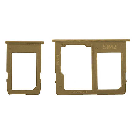 Тримач SIM-карти та microSD для Samsung J610 Galaxy J6 Plus (2018) (Gold), фото 1