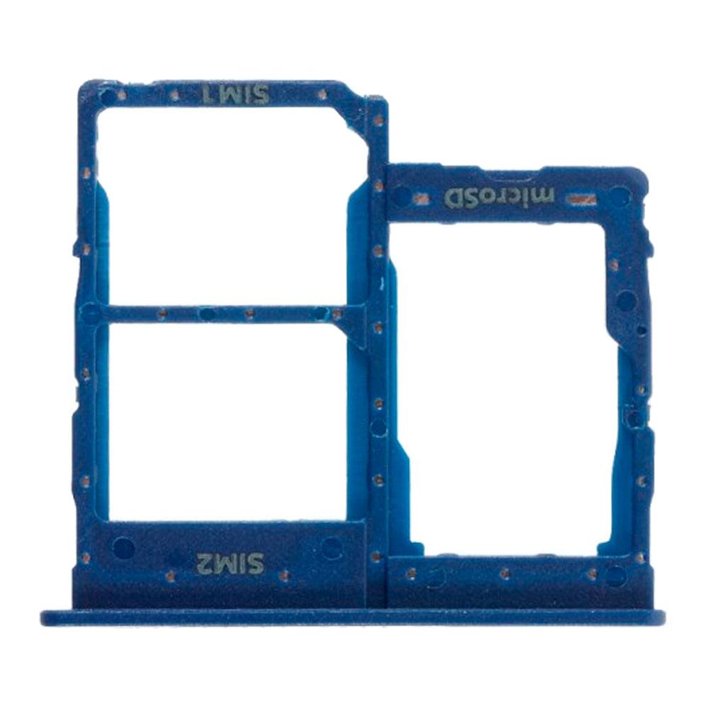 Тримач SIM-карти та microSD для Samsung A013 Galaxy A01 Core (2020) (Blue)