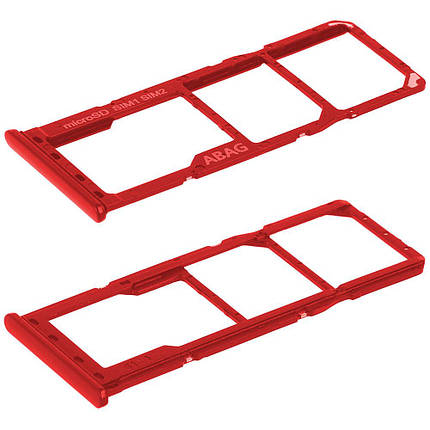 Тримач SIM-карти та microSD для Samsung A217 Galaxy A21s (2020) (Red), фото 1