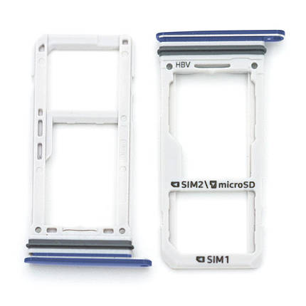 Тримач SIM-карти та microSD для Samsung G950 Galaxy S8 (Blue) Dual Sim, фото 1