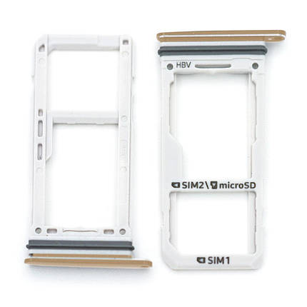 Тримач SIM-карти та microSD для Samsung G950 Galaxy S8 (Gold) Dual Sim, фото 1
