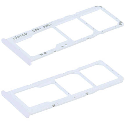 Тримач SIM-карти та microSD для Samsung A307 Galaxy A30s (2019) (White), фото 1