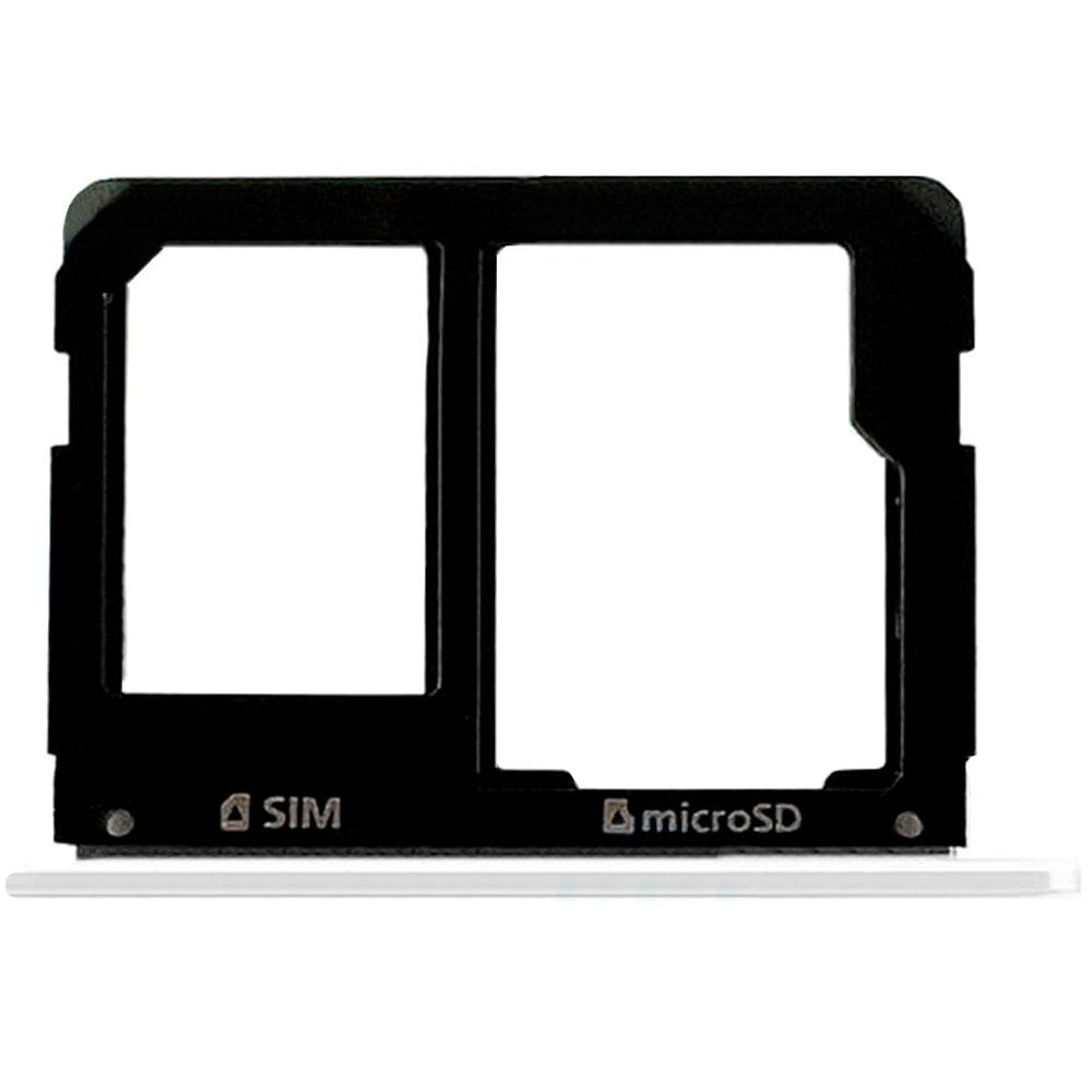 Тримач SIM-карти та microSD для Samsung A310 Galaxy A3 (2016) (White)