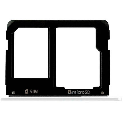 Тримач SIM-карти та microSD для Samsung A310 Galaxy A3 (2016) (White), фото 2
