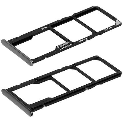 Тримач SIM-карти та microSD для Huawei Y7 Prime 2018 (Black), фото 1