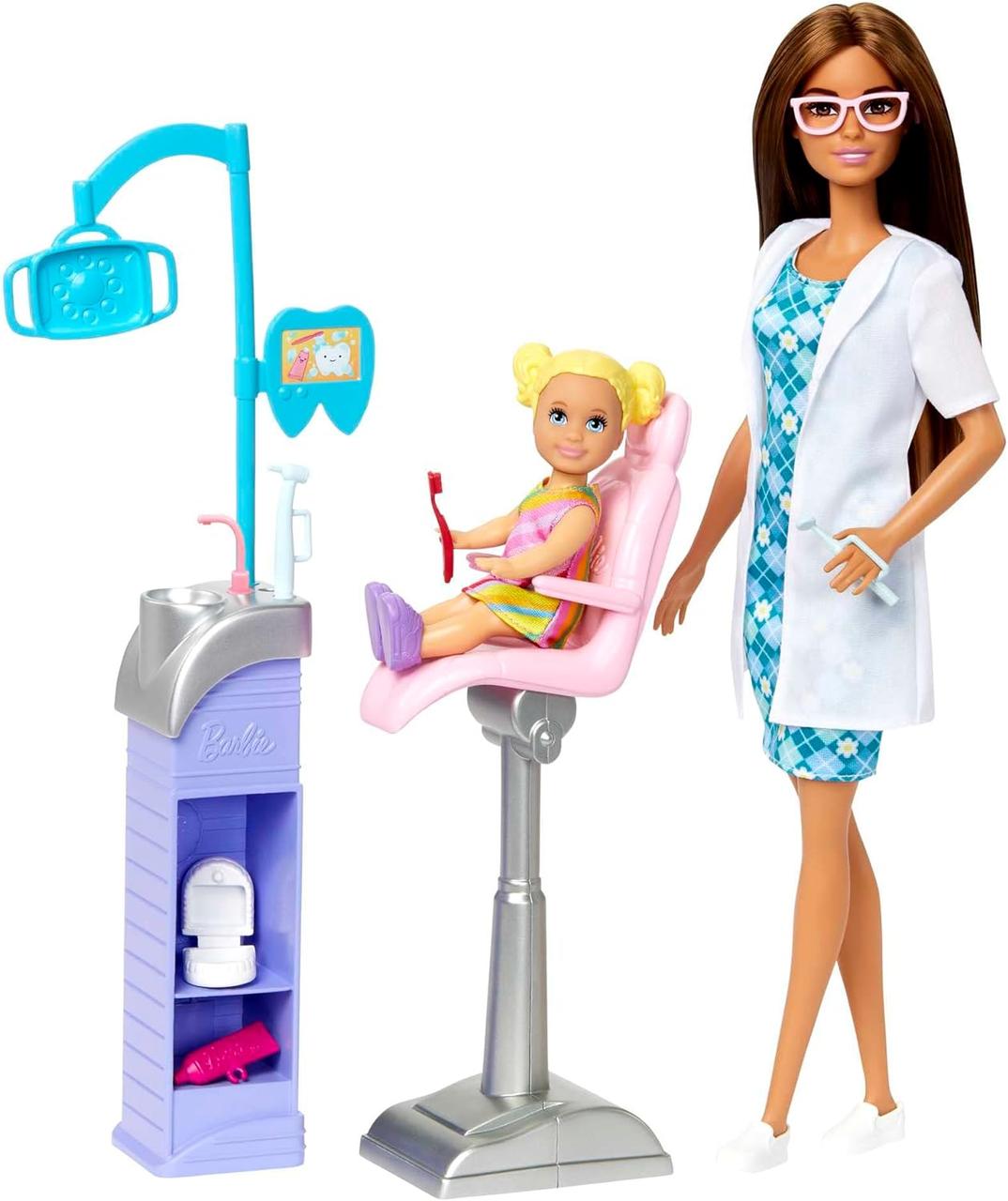 Ігровий набір лялька Барбі Дантист Стоматолог Barbie Careers Dentist HKT70