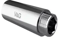 Подовжувач 1/2" 20мм хром V&G {105}