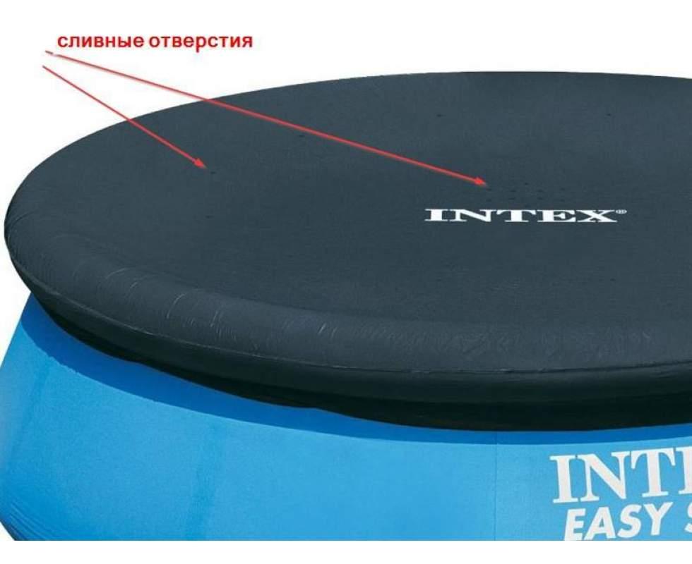 Тент intex 28026 для бассейнов диаметром 396 см - фото 3 - id-p296386224