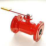 Кран повнопрохідний кульовий сталевий фланцевий 11с38п1 Ду40 Ру40 пар, фото 6