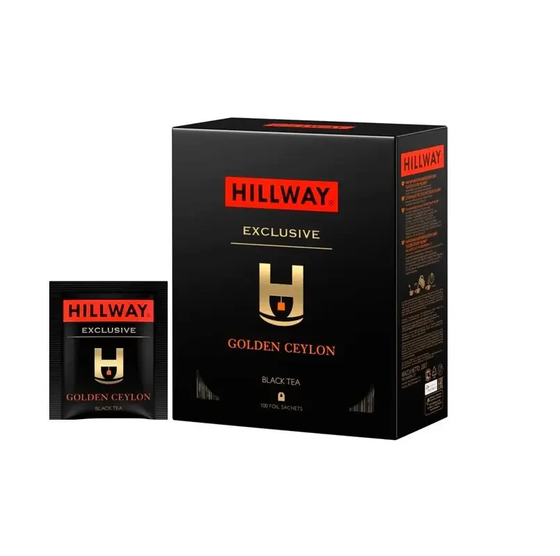 Чай чорний Hillway Exclusive Golden Ceylon в пакетиках 100 шт