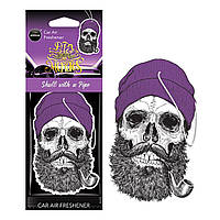 Ароматизатор воздуха в авто Aroma Car Cellulose Dia De Los Muertos - Skull with a Pipe