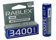 Акумулятор RABLEX 18650 3,7V 3400mAh (без захисту)