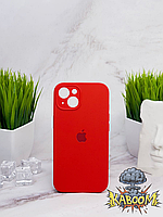 Чехол с закрытой камерой и низом на Айфон 14 Красный / Silicone Case для iPhone 14 Red