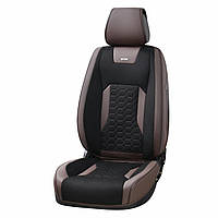 Комплект, 3D чехлы для сидений автомобиля BELTEX Montana, black-brown