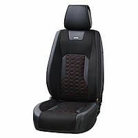 Комплект, 3D чехлы для сидений автомобиля BELTEX Montana, black-red