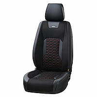 Комплект, 3D чохли для сидінь автомобіля BELTEX Montana, black-red