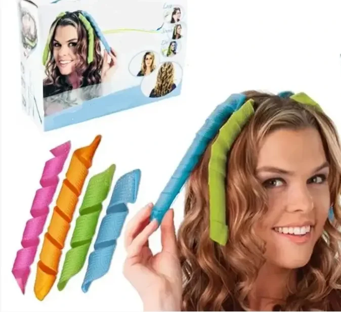 Чарівні спіральні бігуді Hair Wavz для довгого волосся 50 см, фото 1