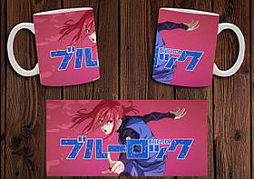 Чашка "Синя в'язниця: Блю Лок" / Кружка Blue Lock №10