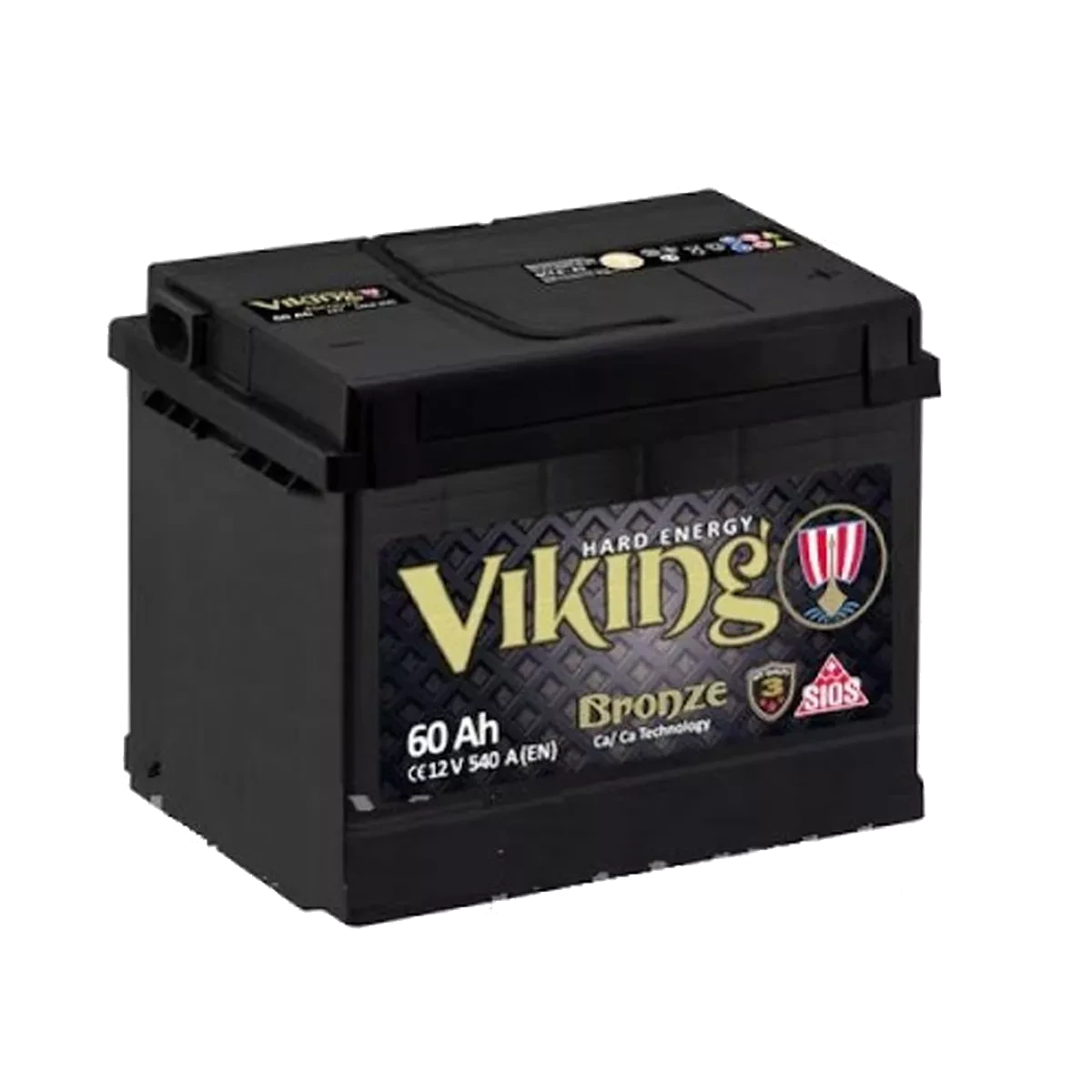 Акумулятор автомобільний VIKING BRONZE 60 (R+) (540A)
