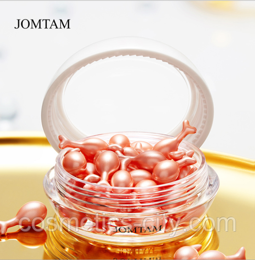 Сыворотка в капсулах Jomtam Fullerene Placenta Skin Hydrating Essence с фуллеренами, 34 г.(до 19.03.2026), фото 1