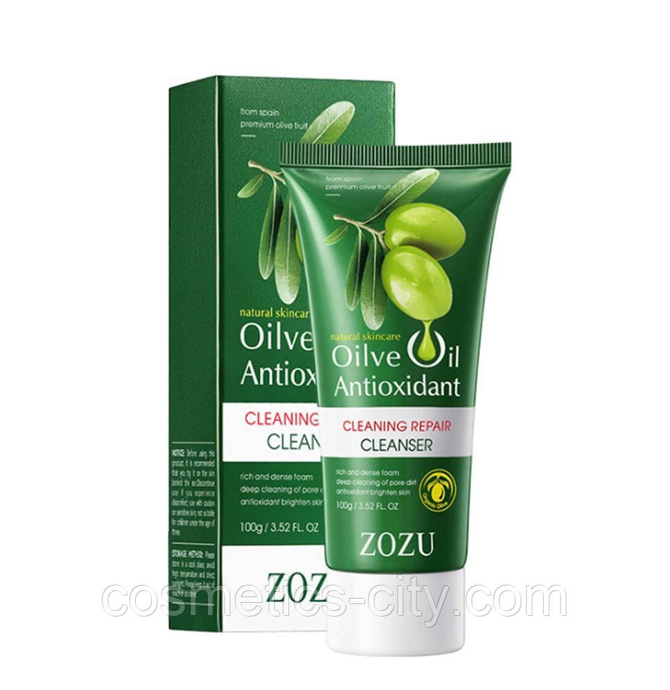 Пінка для умиванні з екстрактом оливи Zozu, 100 г, фото 1